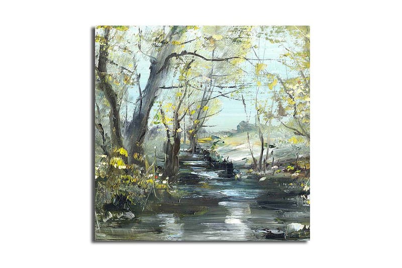 Canvasbilde Floral Flerfarget - 44x54 cm - Interiør - Maleri & posters - Lerretsbilder