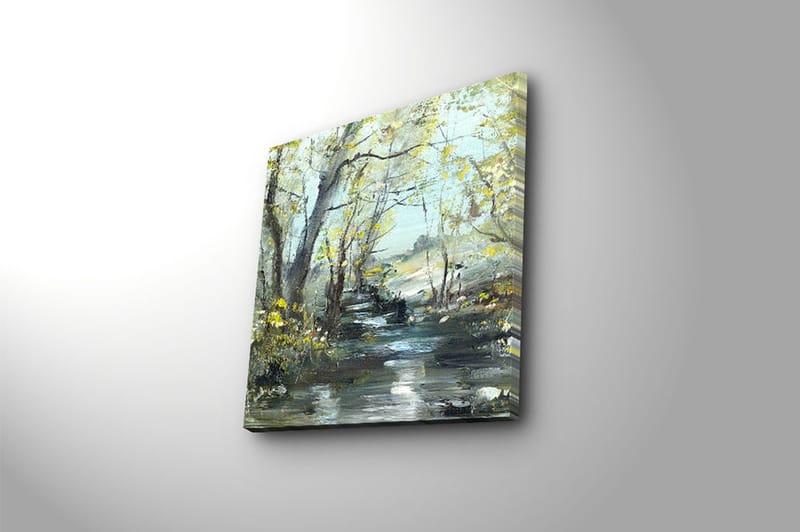 Canvasbilde Floral Flerfarget - 44x54 cm - Interiør - Maleri & posters - Lerretsbilder