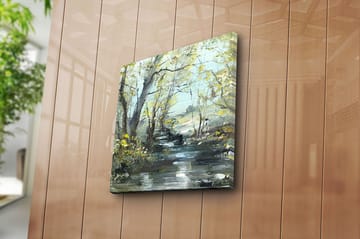 Canvasbilde Floral Flerfarget - 44x54 cm - Interiør - Maleri & posters - Lerretsbilder