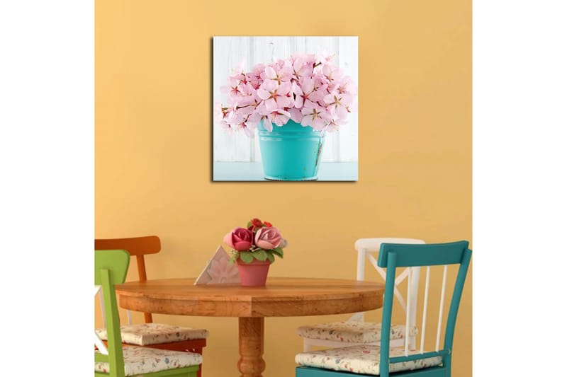 Canvasbilde Floral Flerfarget - 44x54 cm - Interiør - Maleri & posters - Lerretsbilder