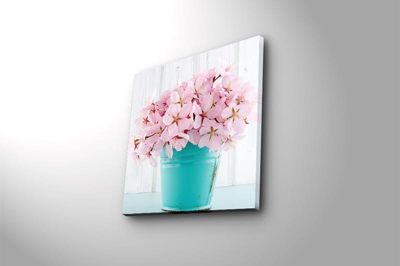 Canvasbilde Floral Flerfarget - 44x54 cm - Interiør - Maleri & posters - Lerretsbilder