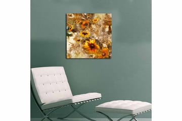 Canvasbilde Floral Flerfarget - 44x54 cm - Interiør - Maleri & posters - Lerretsbilder