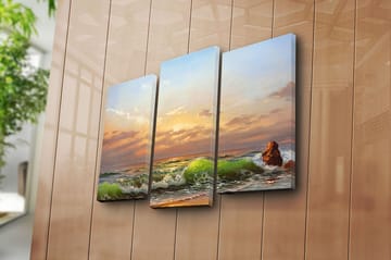 Canvasbilde Kitchen 3-pk Flerfarget - 22x03 cm - Interiør - Maleri & posters - Lerretsbilder