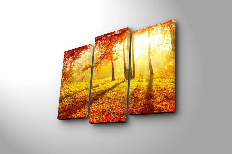 Canvasbilde Kitchen 3-pk Flerfarget - 22x03 cm - Interiør - Maleri & posters - Lerretsbilder
