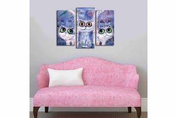 Canvasbilde Kitchen 3-pk Flerfarget - 22x03 cm - Interiør - Maleri & posters - Lerretsbilder