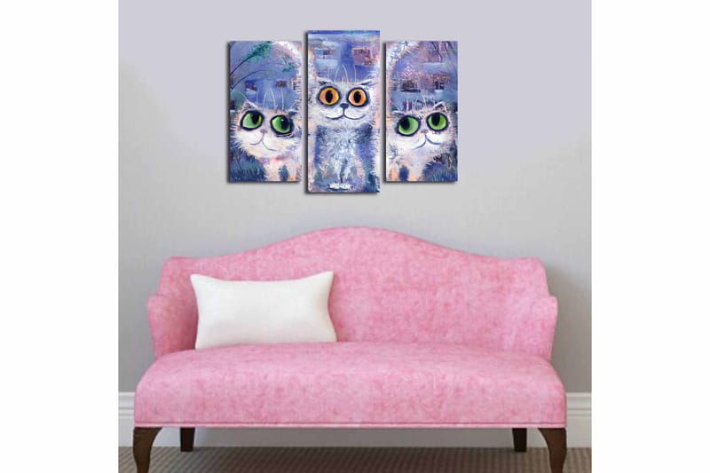 Canvasbilde Kitchen 3-pk Flerfarget - 22x03 cm - Interiør - Maleri & posters - Lerretsbilder