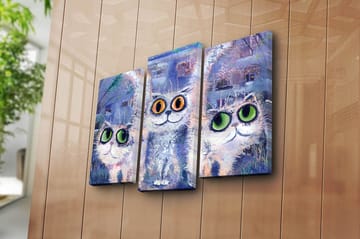 Canvasbilde Kitchen 3-pk Flerfarget - 22x03 cm - Interiør - Maleri & posters - Lerretsbilder