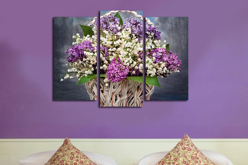 Canvasbilde Kitchen 3-pk Flerfarget - 22x03 cm - Interiør - Maleri & posters - Lerretsbilder