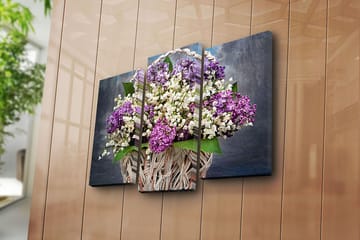 Canvasbilde Kitchen 3-pk Flerfarget - 22x03 cm - Interiør - Maleri & posters - Lerretsbilder