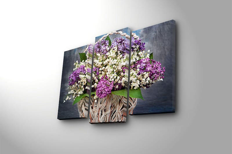 Canvasbilde Kitchen 3-pk Flerfarget - 22x03 cm - Interiør - Maleri & posters - Lerretsbilder