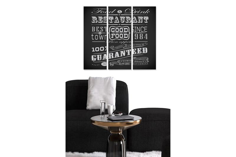 Canvasbilde Kitchen 3-pk Flerfarget, 22x05 cm