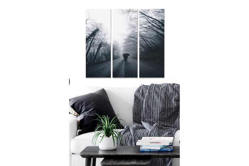 Canvasbilde Kitchen 3-pk Flerfarget - 22x05 cm - Interiør - Maleri & posters - Lerretsbilder