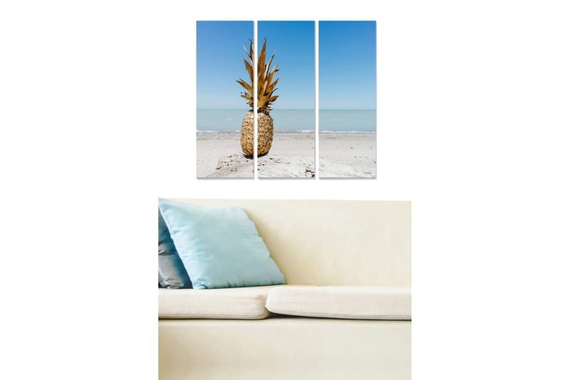 Canvasbilde Kitchen 3-pk Flerfarget - 22x05 cm - Interiør - Maleri & posters - Lerretsbilder