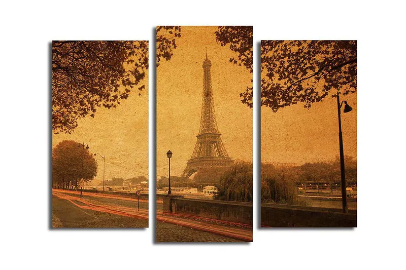 Canvasbilde Kitchen 3-pk Flerfarget, 22x03 cm