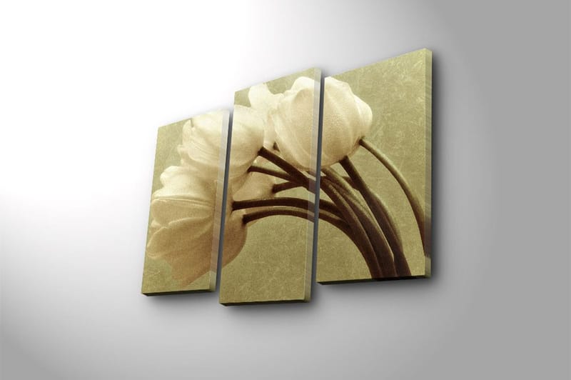 Canvasbilde Kitchen 3-pk Flerfarget - 22x03 cm - Interiør - Maleri & posters - Lerretsbilder