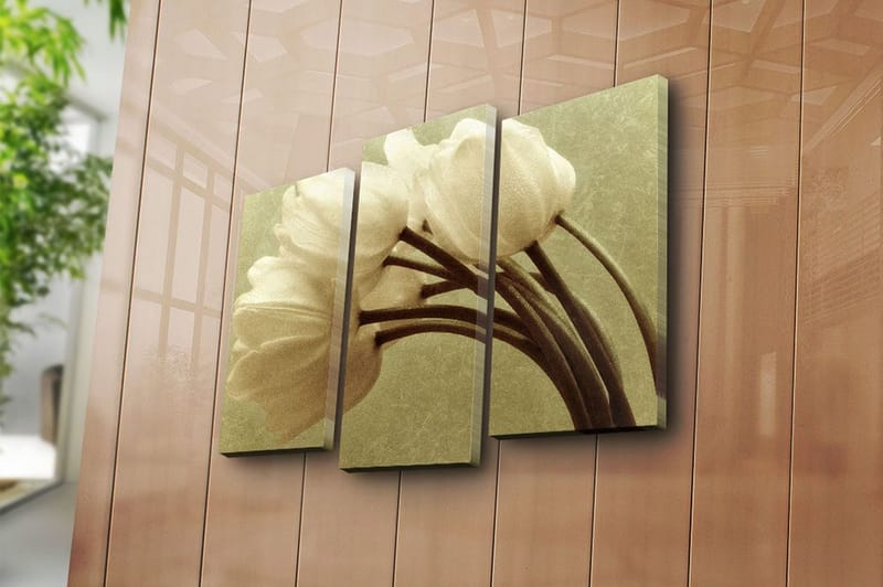 Canvasbilde Kitchen 3-pk Flerfarget - 22x03 cm - Interiør - Maleri & posters - Lerretsbilder