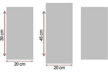 Canvasbilde Kitchen 3-pk Flerfarget - 22x03 cm - Interiør - Maleri & posters - Lerretsbilder