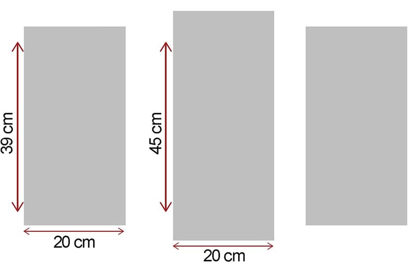Canvasbilde Music 3-pk Flerfarget - 22x03 cm - Interiør - Maleri & posters - Lerretsbilder