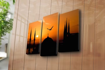 Canvasbilde Music 3-pk flerfarget - 22x03 cm - Interiør - Maleri & posters - Lerretsbilder