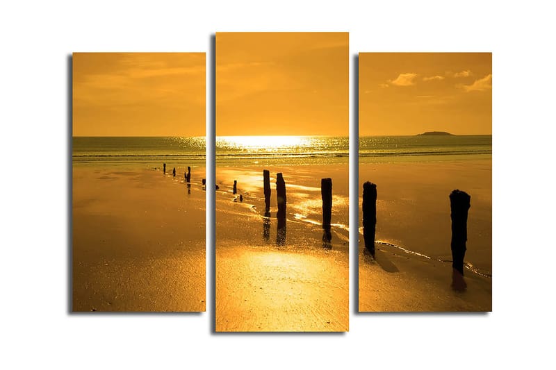 Canvasbilde Music 3-pk flerfarget - 22x03 cm - Interiør - Maleri & posters - Lerretsbilder
