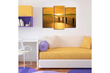 Canvasbilde Music 3-pk flerfarget - 22x03 cm - Interiør - Maleri & posters - Lerretsbilder