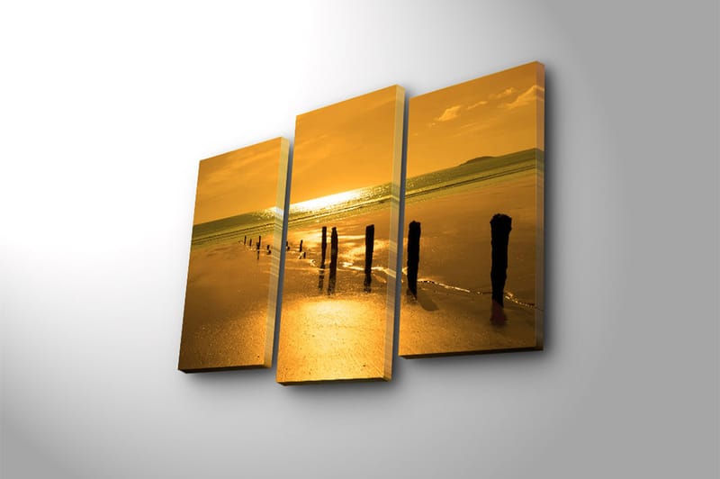 Canvasbilde Music 3-pk flerfarget - 22x03 cm - Interiør - Maleri & posters - Lerretsbilder