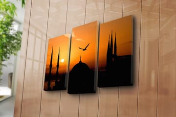 Canvasbilde Music 3-pk Flerfarget - 22x03 cm - Interiør - Maleri & posters - Lerretsbilder