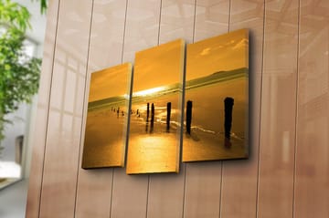 Canvasbilde Music 3-pk Flerfarget - 22x03 cm - Interiør - Maleri & posters - Lerretsbilder