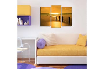 Canvasbilde Music 3-pk Flerfarget - 22x03 cm - Interiør - Maleri & posters - Lerretsbilder