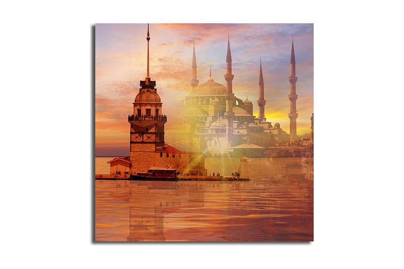 Canvasbilde Music Flerfarget - 44x54 cm - Interiør - Maleri & posters - Lerretsbilder