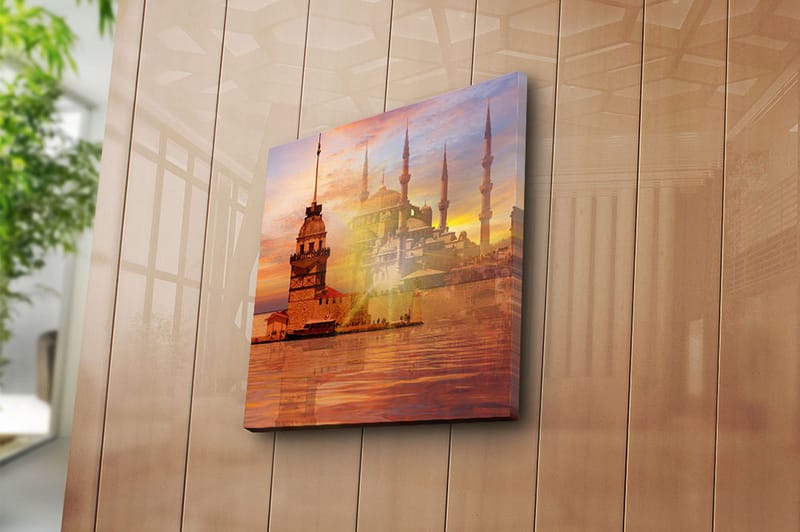 Canvasbilde Music Flerfarget - 44x54 cm - Interiør - Maleri & posters - Lerretsbilder
