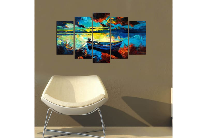 Canvasbilde Nature 5-pk Flerfarget - 22x06 cm - Interiør - Maleri & posters - Lerretsbilder