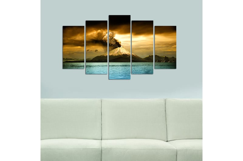 Canvasbilde Nature 5-pk Flerfarget - 22x06 cm - Interiør - Maleri & posters - Lerretsbilder