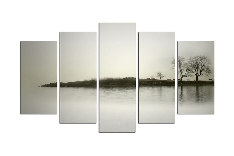 Canvasbilde Nature 5-pk Flerfarget - 22x06 cm - Interiør - Maleri & posters - Lerretsbilder