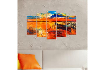 Canvasbilde Nature 5-pk Flerfarget - 22x06 cm - Interiør - Maleri & posters - Lerretsbilder
