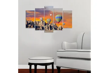 Canvasbilde Nature 5-pk Flerfarget - 22x06 cm - Interiør - Maleri & posters - Lerretsbilder