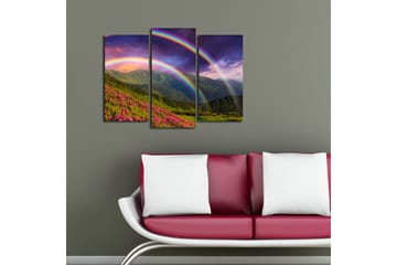 Canvasbilde Nautical 3-pk Flerfarget - 22x03 cm - Interiør - Maleri & posters - Lerretsbilder