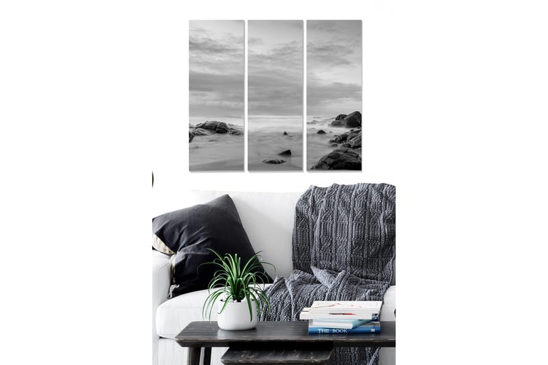 Canvasbilde Nautical 3-pk Flerfarget, 22x05 cm