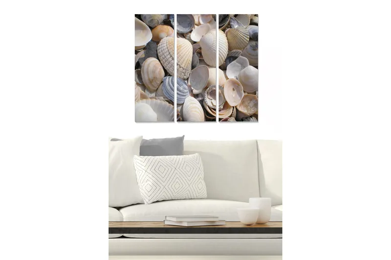 Canvasbilde Nautical 3-pk Flerfarget, 22x05 cm