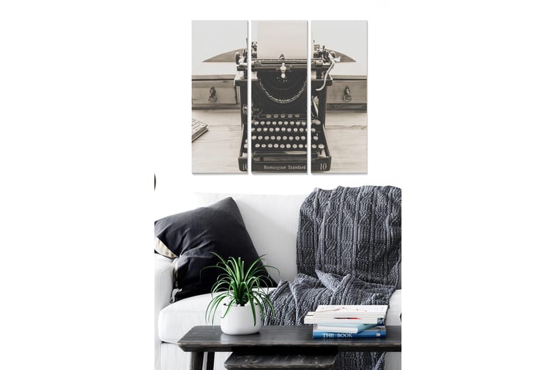 Canvasbilde Nostalgic 3-pk Flerfarget, 22x05 cm