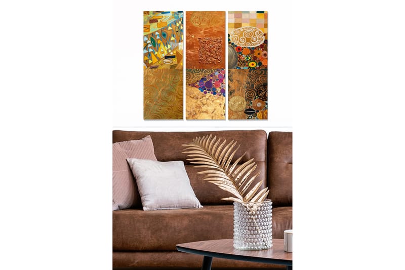 Canvasbilde Oriental 3-pk Flerfarget, 22x05 cm