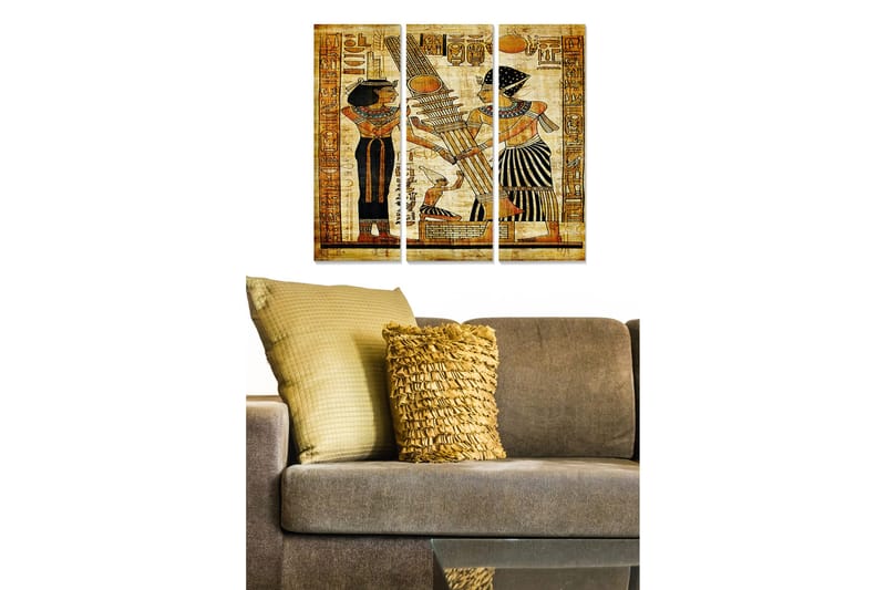 Canvasbilde Oriental 3-pk Flerfarget, 22x05 cm