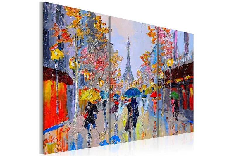 Canvasbilde Rainy Paris - Artgeist sp. z o. o. - Lerretsbilder