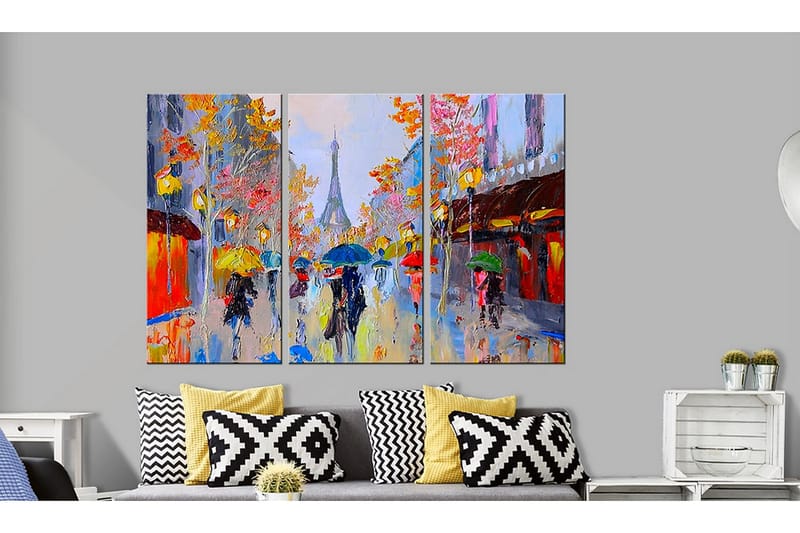 Canvasbilde Rainy Paris - Artgeist sp. z o. o. - Lerretsbilder