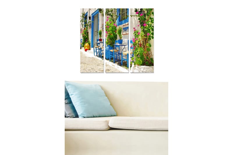 Canvasbilde Scenic 3-pk flerfarget, 22x05 cm