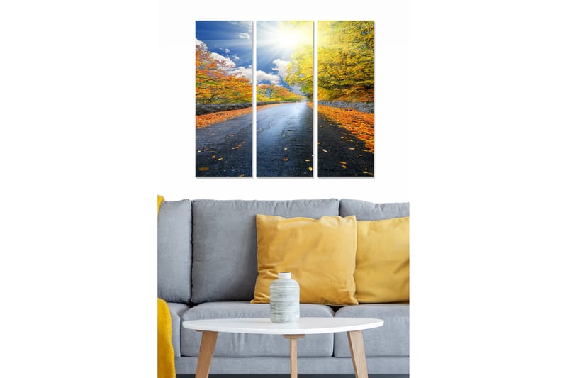 Canvasbilde Scenic 3-pk flerfarget - 22x05 cm - Interiør - Maleri & posters - Lerretsbilder