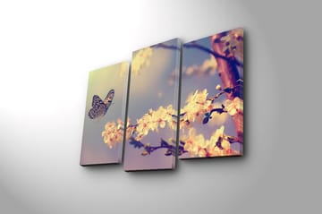 Canvasbilde Scenic 3-pk flerfarget - 22x03 cm - Interiør - Maleri & posters - Lerretsbilder