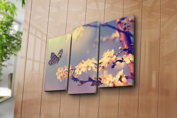 Canvasbilde Scenic 3-pk flerfarget - 22x03 cm - Interiør - Maleri & posters - Lerretsbilder