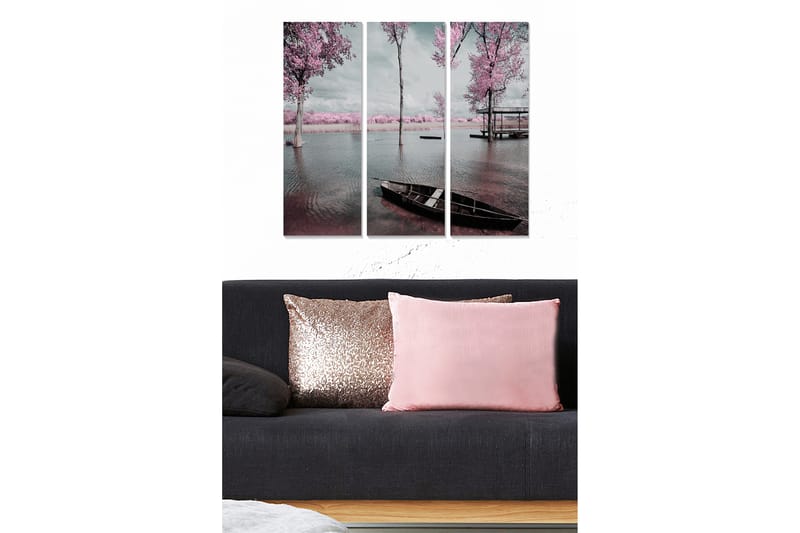 Canvasbilde Scenic 3-pk flerfarget - 22x05 cm - Interiør - Maleri & posters - Lerretsbilder