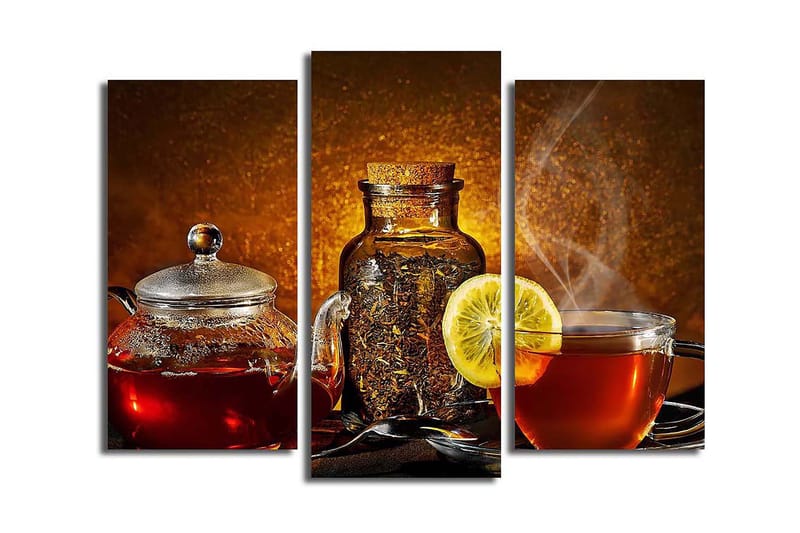 Canvasbilde Scenic 3-pk flerfarget - 22x03 cm - Interiør - Maleri & posters - Lerretsbilder